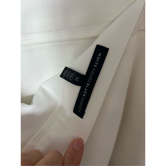 WHITE HOUSE BLACK MARKET EMBROIDERED OMBRÉ COAT SIZE LARGE and skirt size 12 sui - Picture 4 of 6